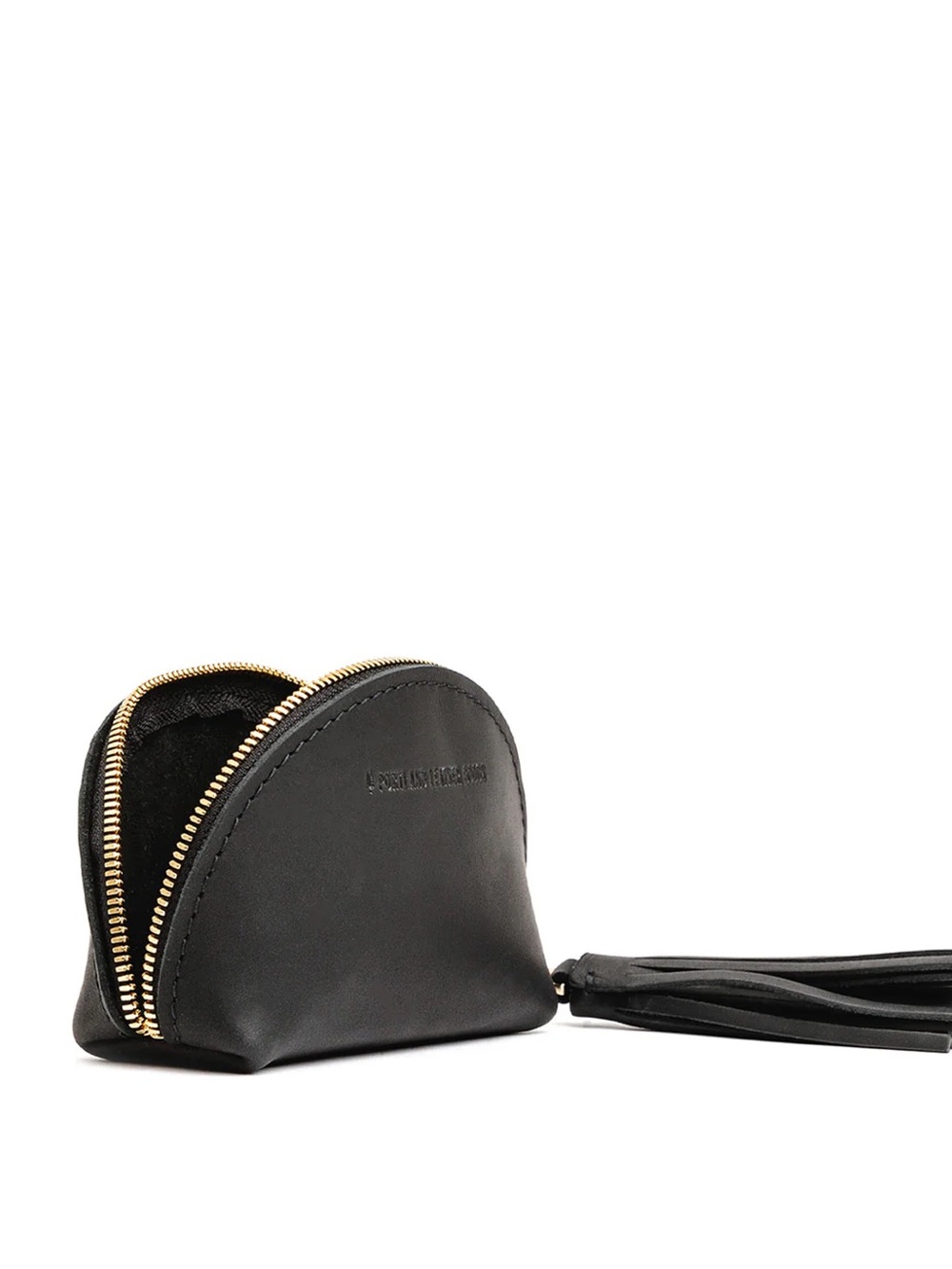 Portland Leather Goods Black Leather Taco Pouch - Picture 2 of 3